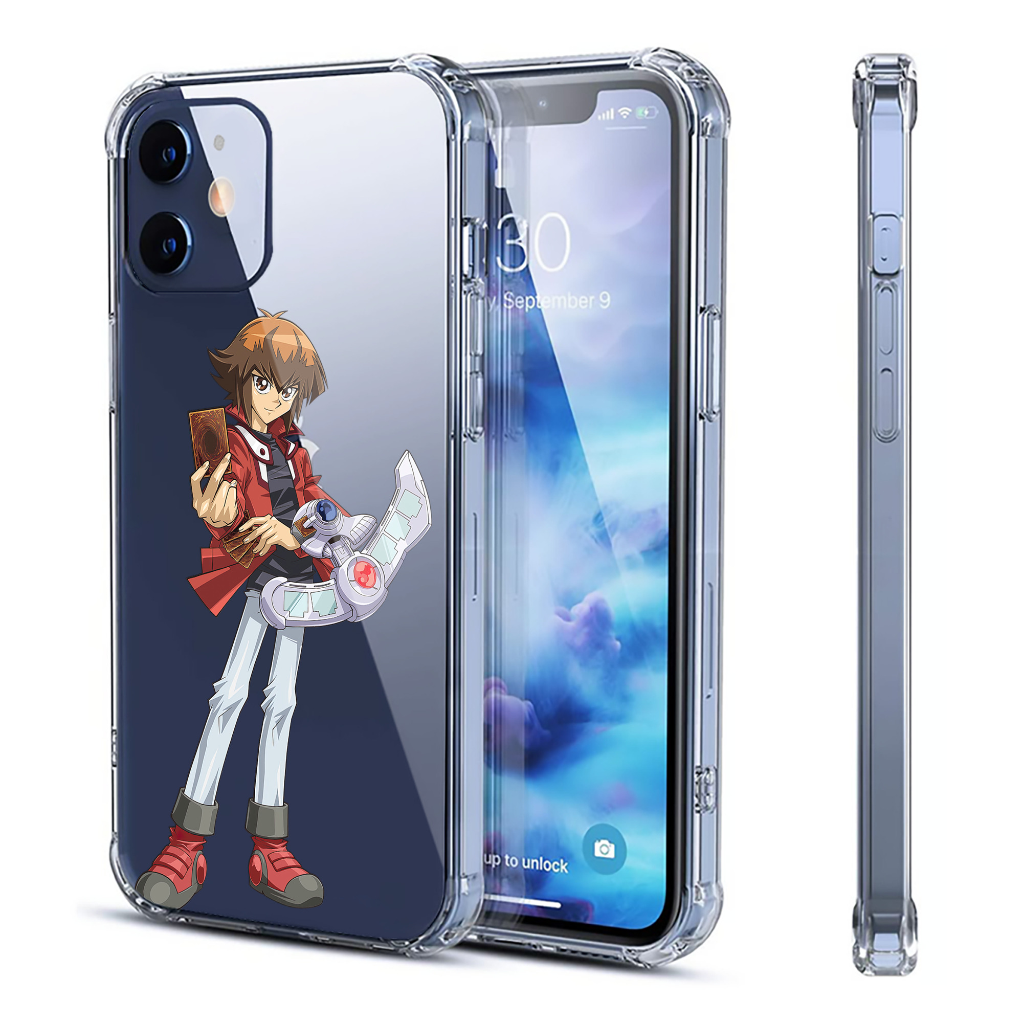 （画像用） 遊☆戯☆王 Yu-Gi-Oh! 【iPhone 12シリーズ対応】透明スマホケース（クリアソフトケース）